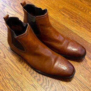 Men’s brown leather ankle boot TALLIA Samuele size 8.5